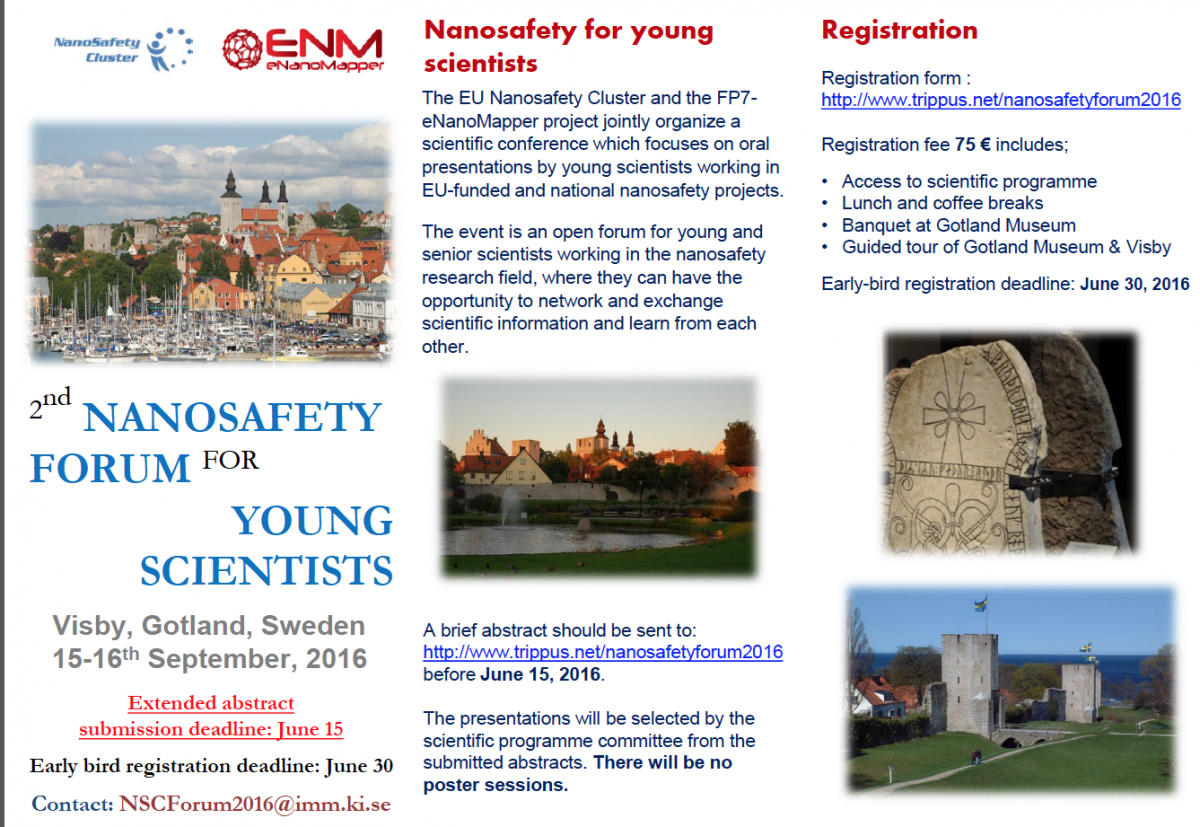 2nd Nanosafety Forum for Young Scientists