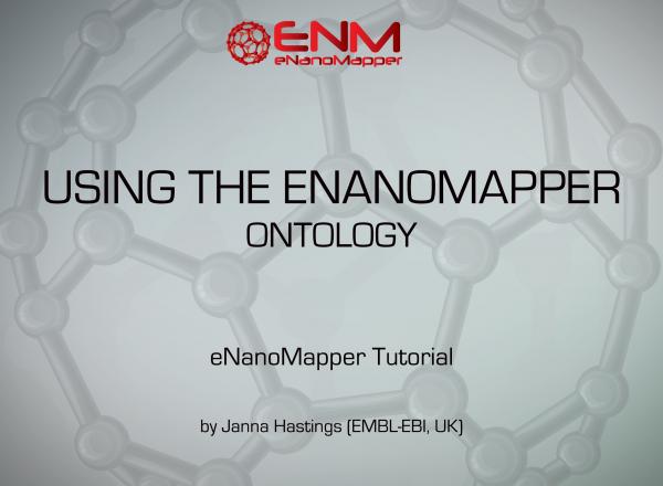 eNanoMapper Webinars: Using the eNanoMapper ontology